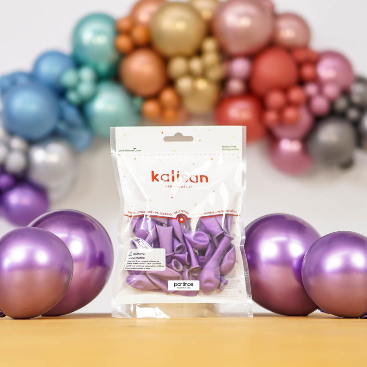BALON KROM KALİSAN 5 İNÇ VİOLET 100 LÜ