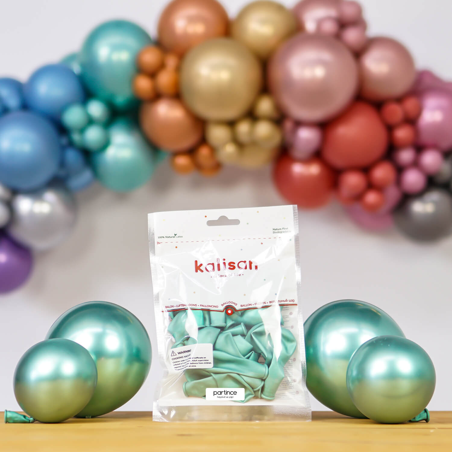 BALON KROM KALİSAN 5 İNÇ YEŞİL 100 LÜ