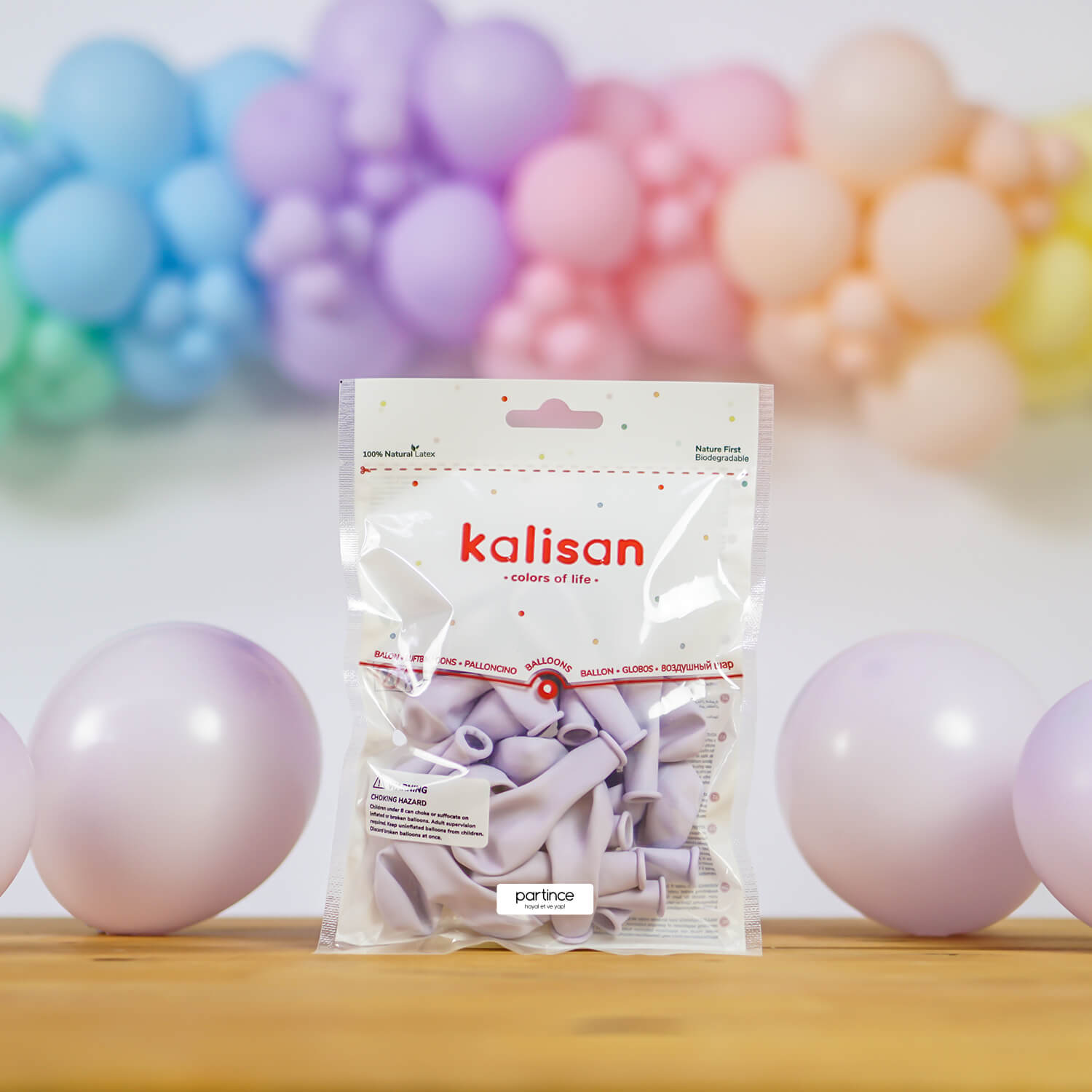 BALON MAKARON KALİSAN 5 İNÇ LİLA 100 LÜ