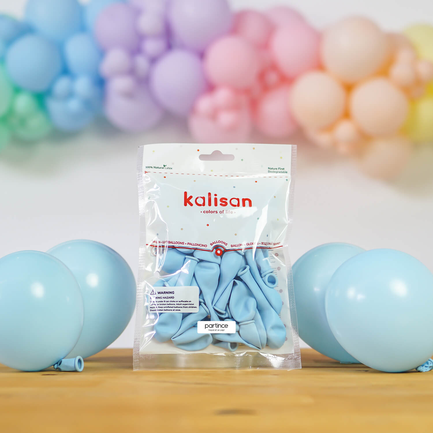 BALON MAKARON KALİSAN 5 İNÇ MAVİ 100 LÜ