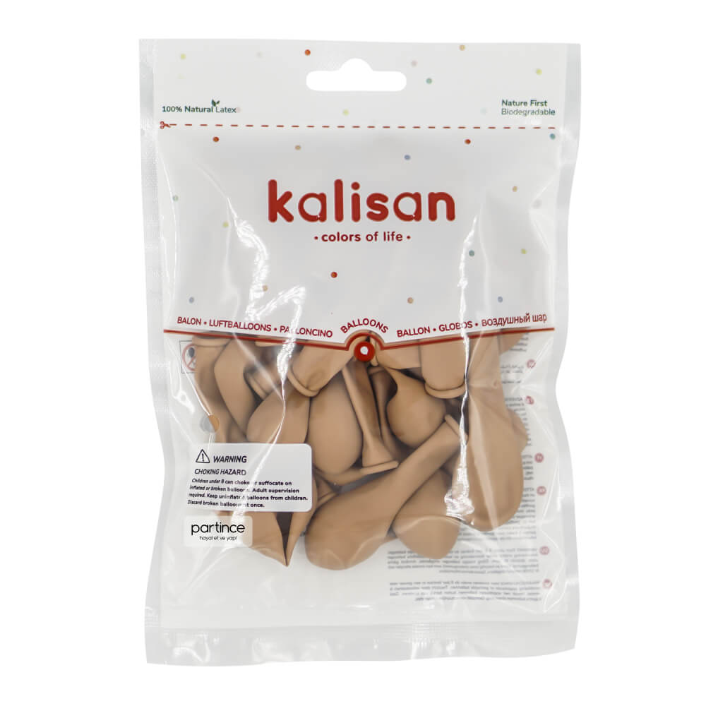 BALON RETRO KALİSAN 5 İNÇ DESERT SAND  100 LÜ