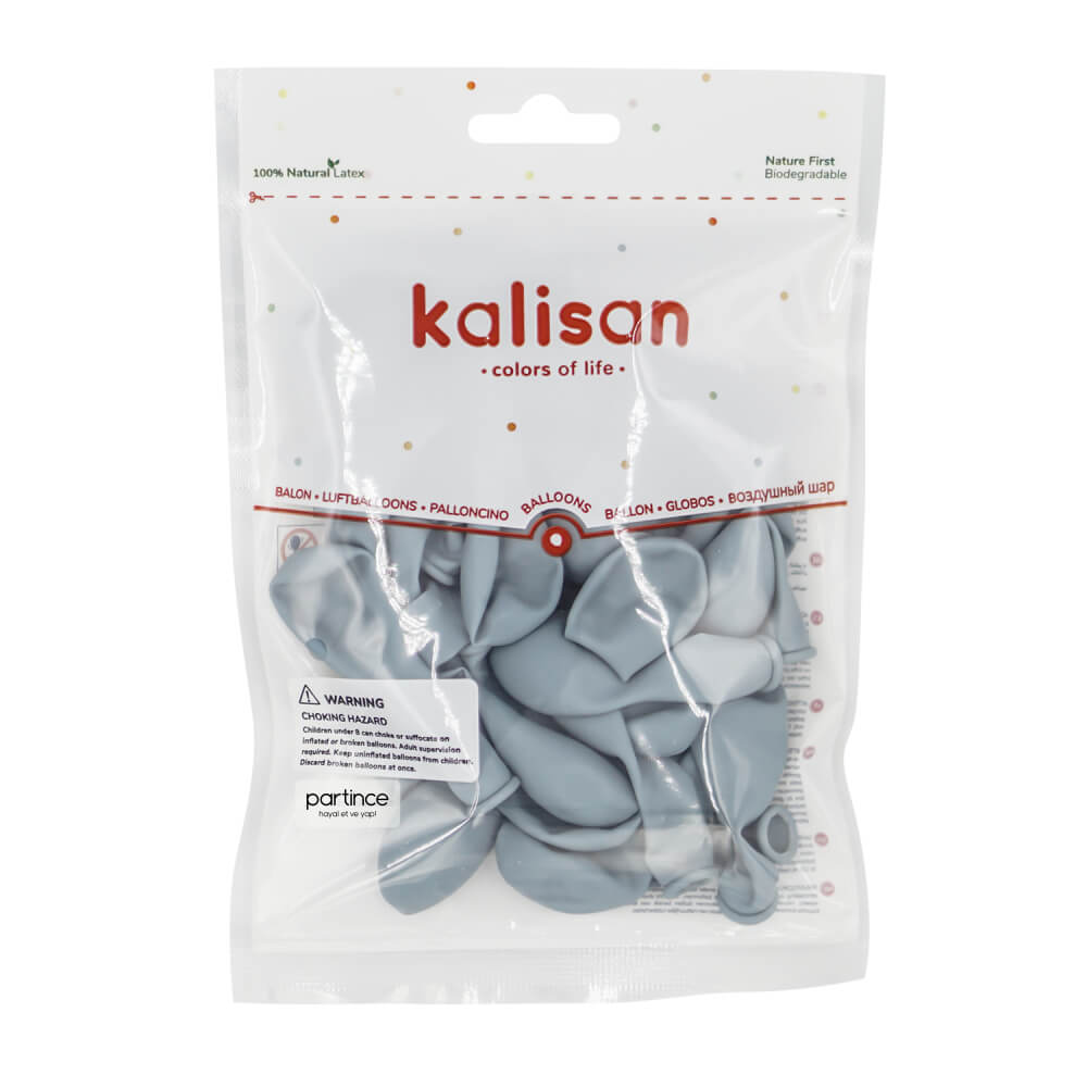 BALON RETRO KALİSAN 5 İNÇ FIRTINA MAVİSİ 100 LÜ