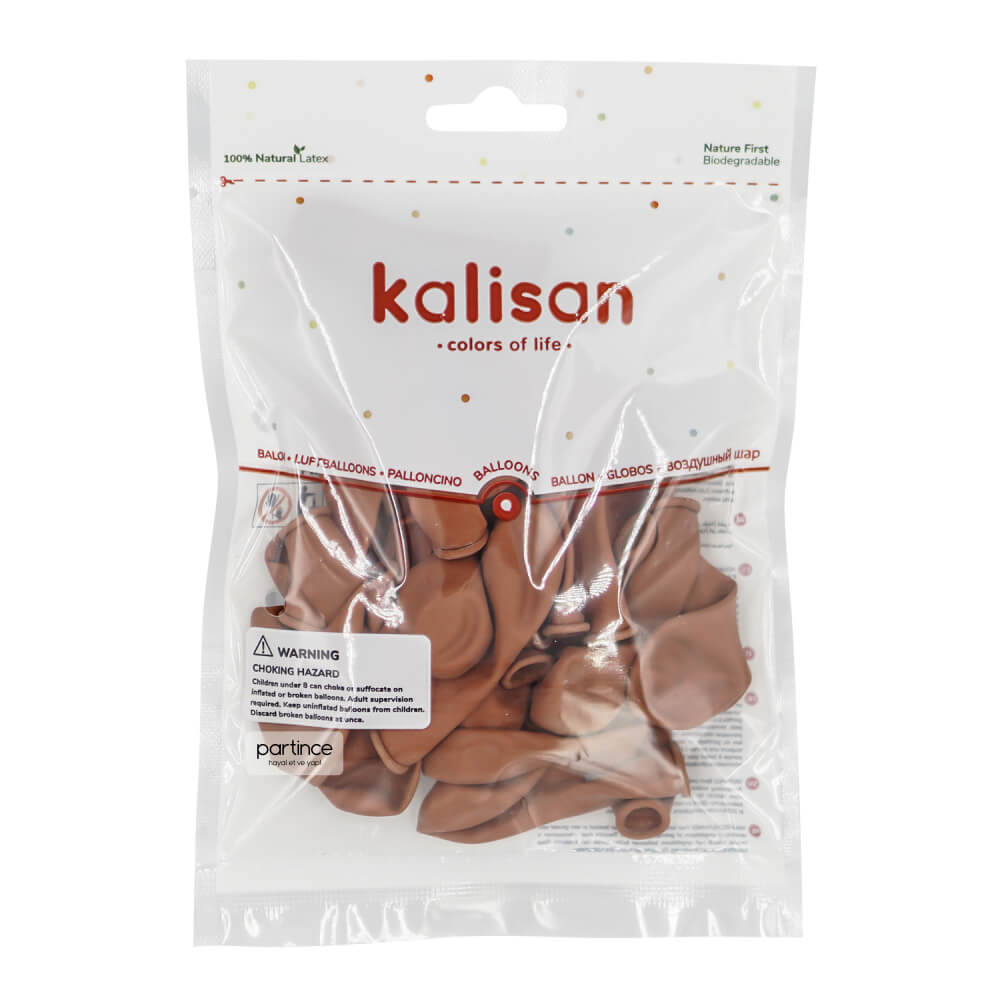 BALON RETRO KALİSAN 5 İNÇ YANIK TURUNCU 100 LÜ