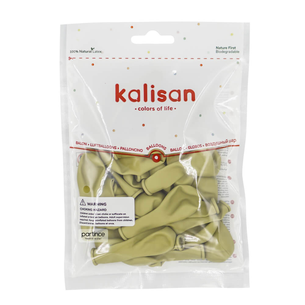 BALON RETRO KALİSAN 5 İNÇ ZEYTİN 100 LÜ