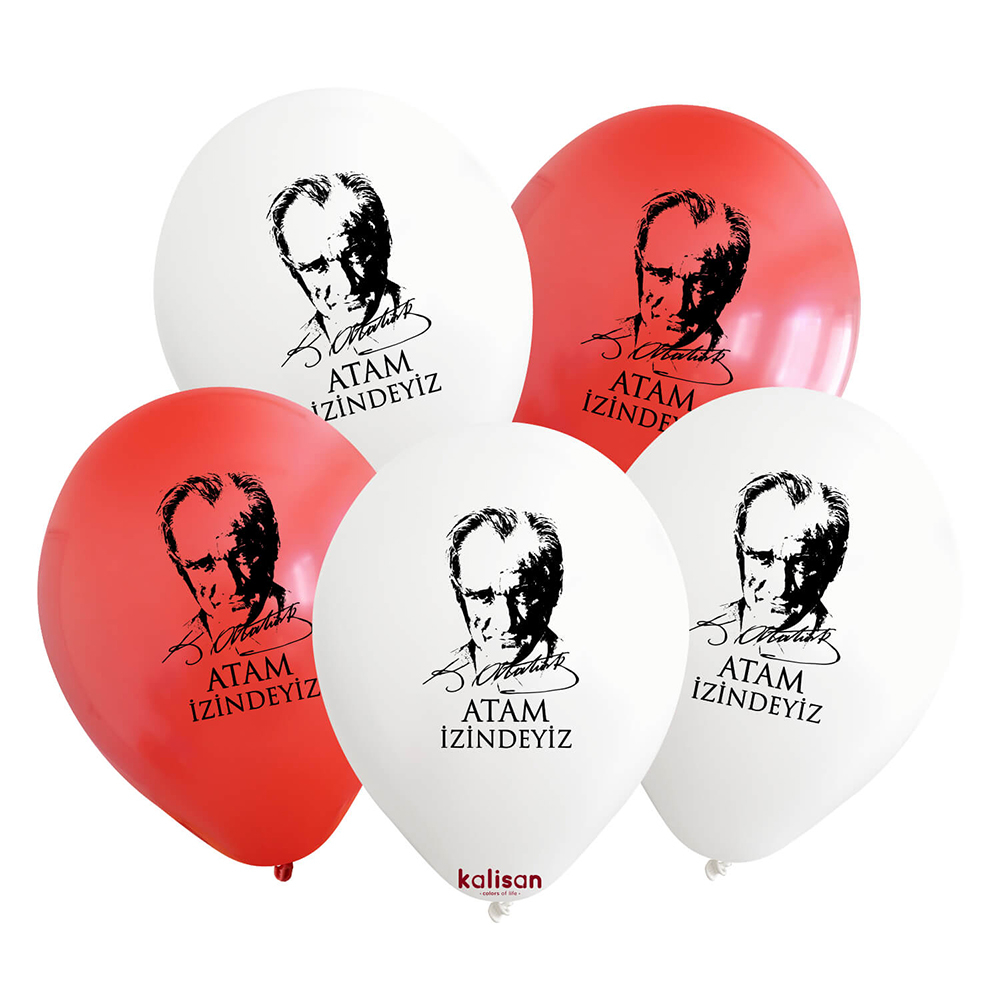 BALON BASK.KALİSAN 12 İNÇ ATAM İZİNDEYİZ 25 Lİ