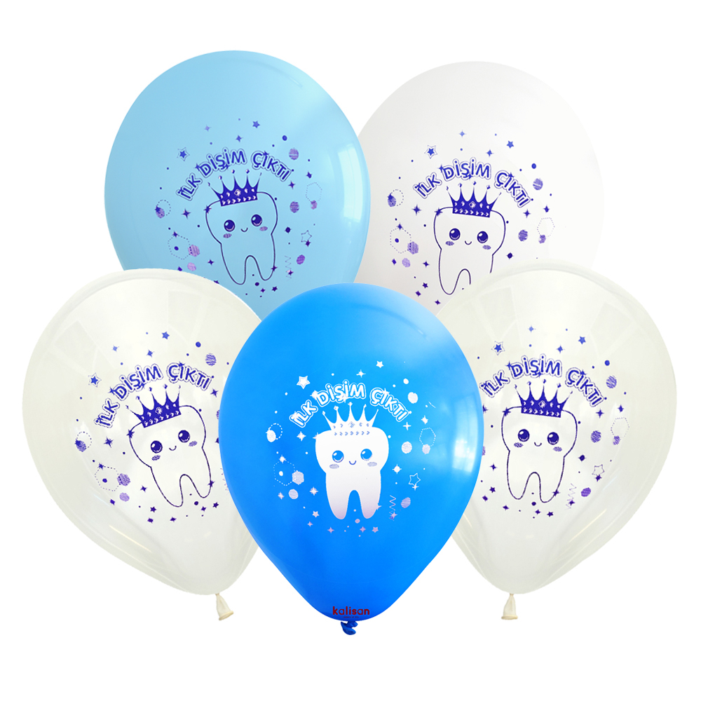 BALON BASK.KALİSAN 12 İNÇ DİŞ BUĞDAYI MAVİ 25 Lİ