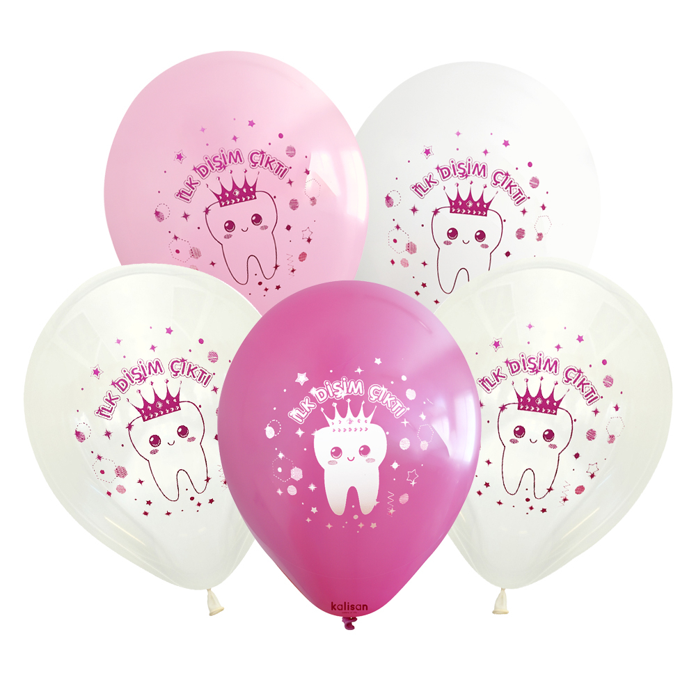 BALON BASK.KALİSAN 12 İNÇ DİŞ BUĞDAYI PEMBE 25 Lİ