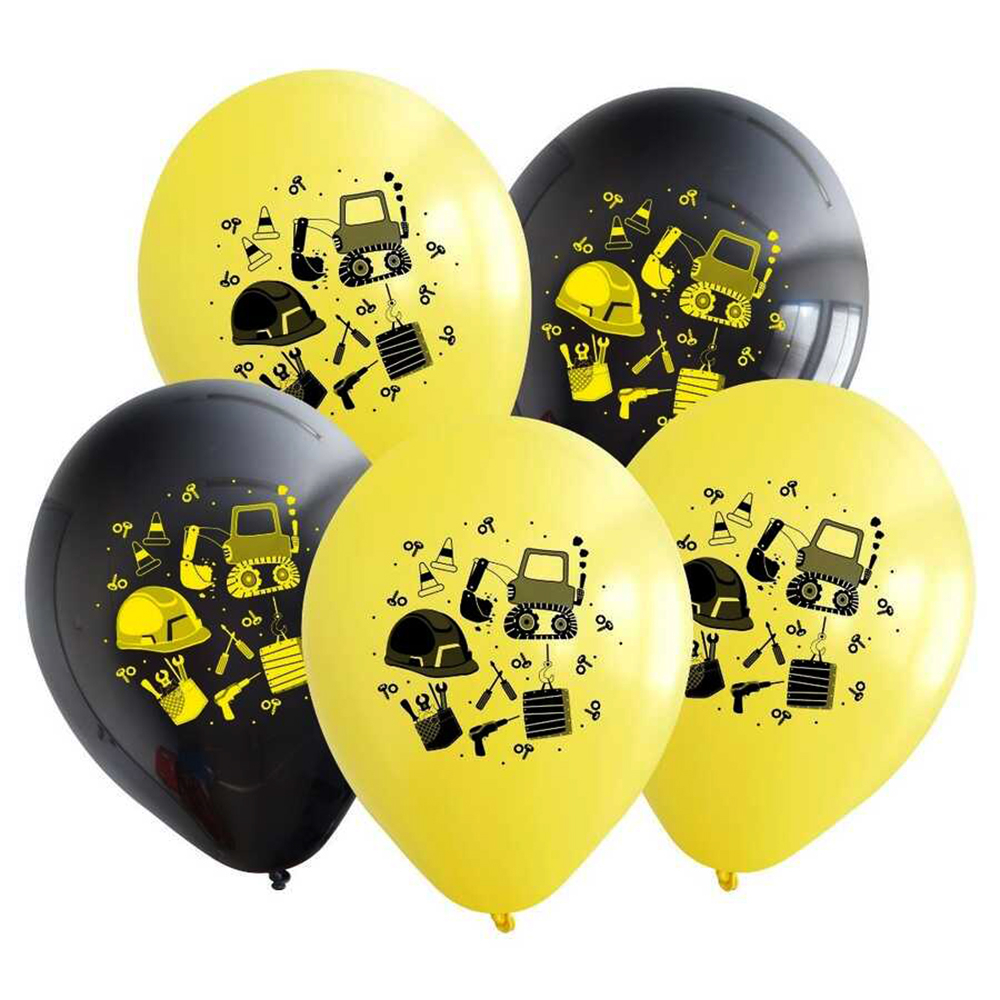 BALON BASK.KALİSAN 12 İNÇ İNŞAAT TEMALI 25 Lİ