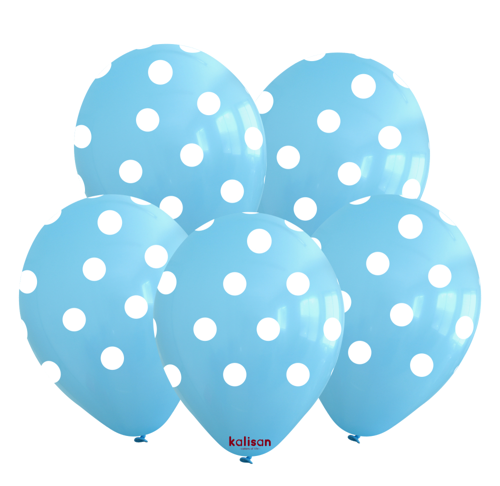 BALON BASK.KALİSAN 12 İNÇ PUANTİYELİ A.MAVİ 25 Lİ