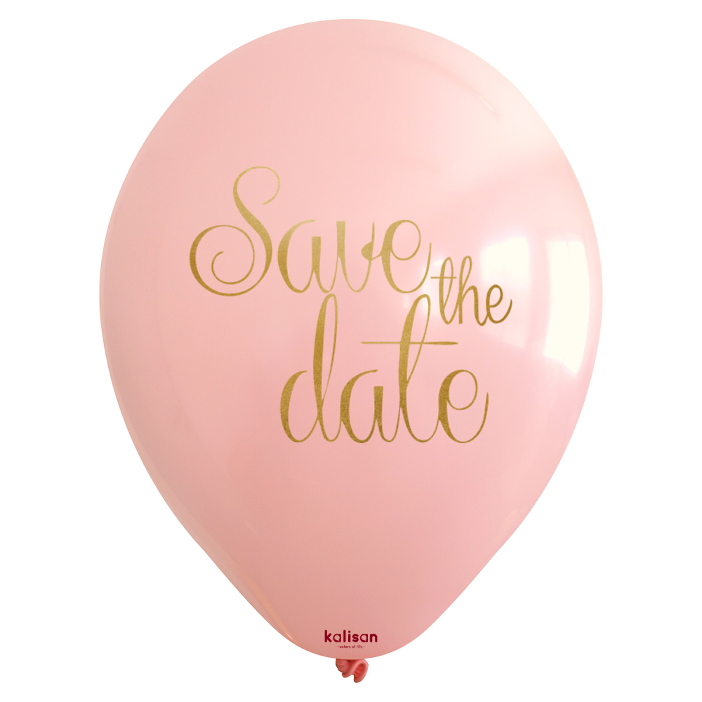 BALON BASK.KALİSAN 12 İNÇ SAVE THE DATE 25 Lİ