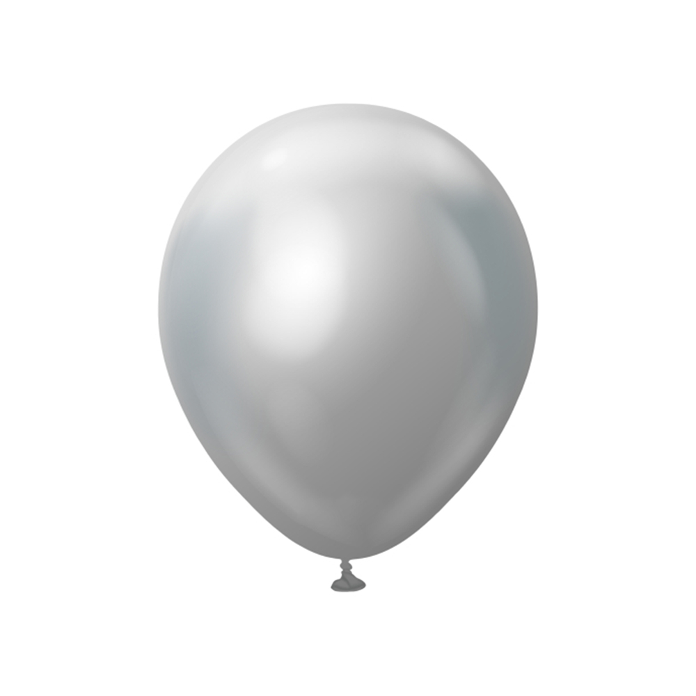 BALON KROM KALİSAN 12 İNÇ AYNA GÜMÜŞ 50 Lİ