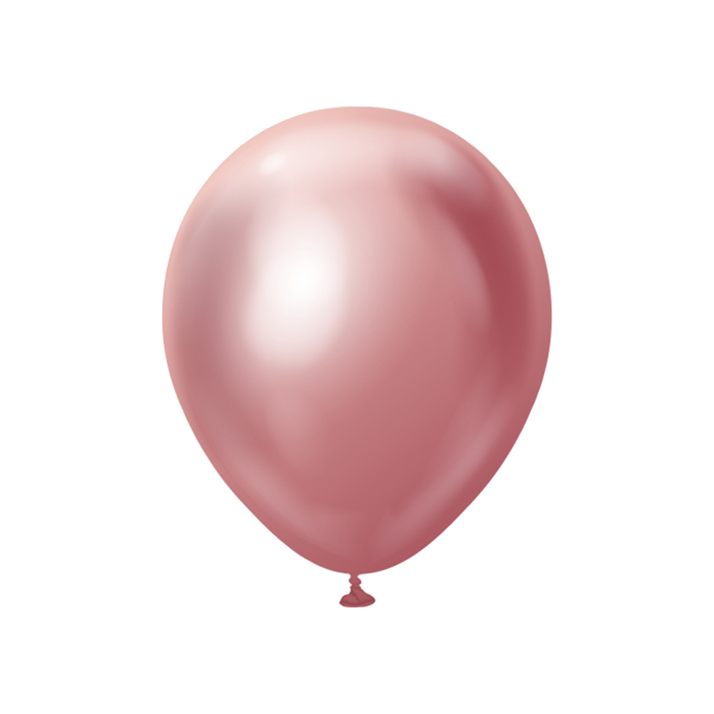 BALON KROM KALİSAN 12 İNÇ AYNA PEMBE 50 Lİ