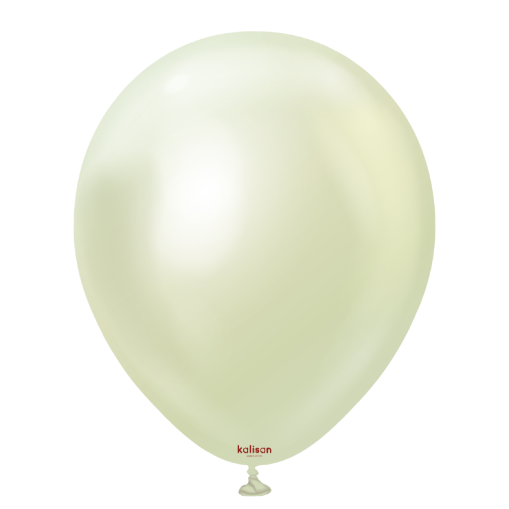 BALON KROM KALİSAN 5 İNÇ AYNA BEYAZ ALTIN 100 LÜ
