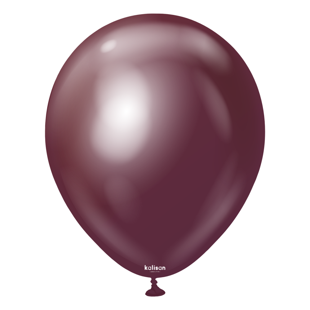 BALON KROM KALİSAN 5 İNÇ AYNA BORDO BURGUNDY 100 LÜ