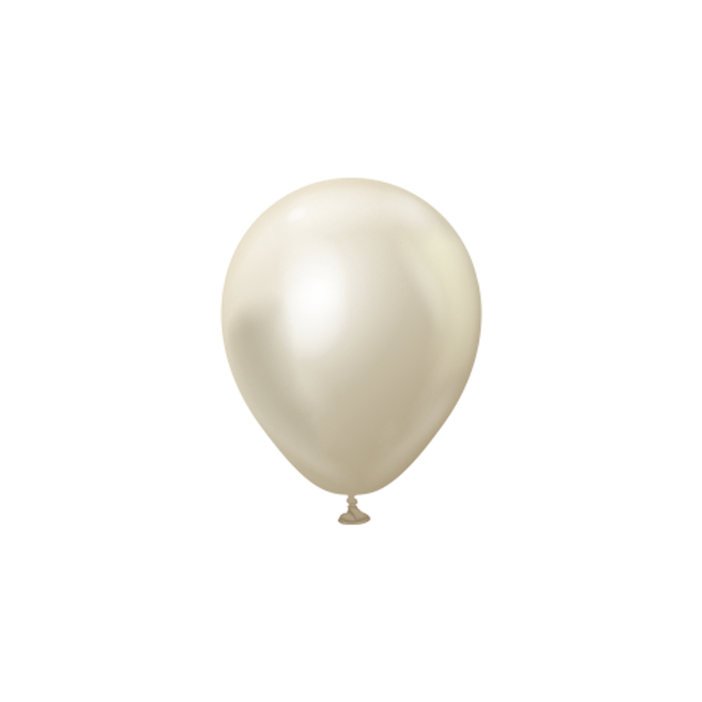 BALON KROM KALİSAN 5 İNÇ WHITE GOLD 100 LÜ