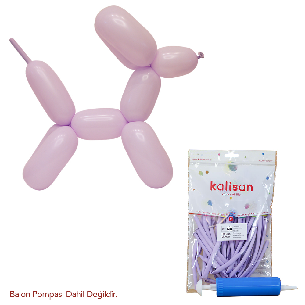 BALON MAKARON KALİSAN SOSİS LİLA 100'LÜ