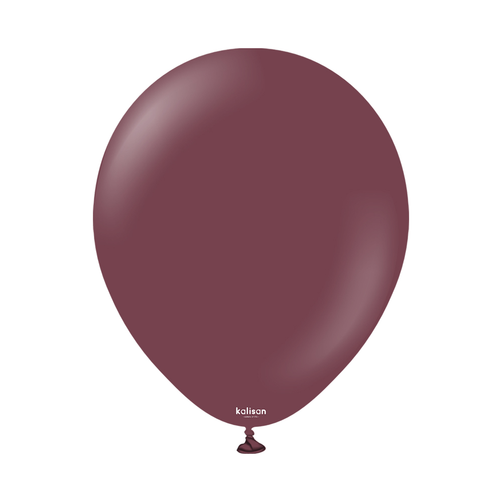 BALON PASTEL KALİSAN 12 İNÇ OPAK BORDO 100 LÜ