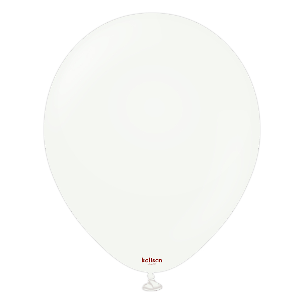 BALON PASTEL KALİSAN 18 İNÇ BEYAZ 25 Lİ