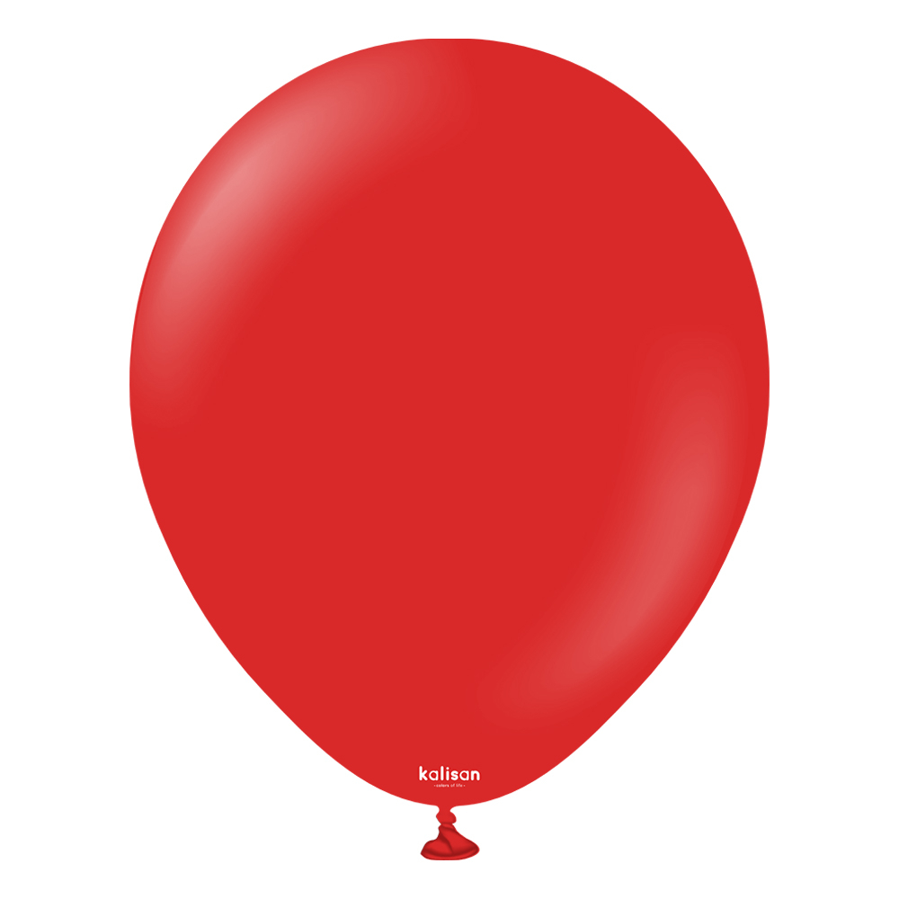 BALON PASTEL KALİSAN 18 İNÇ KIRMIZI 25 Lİ
