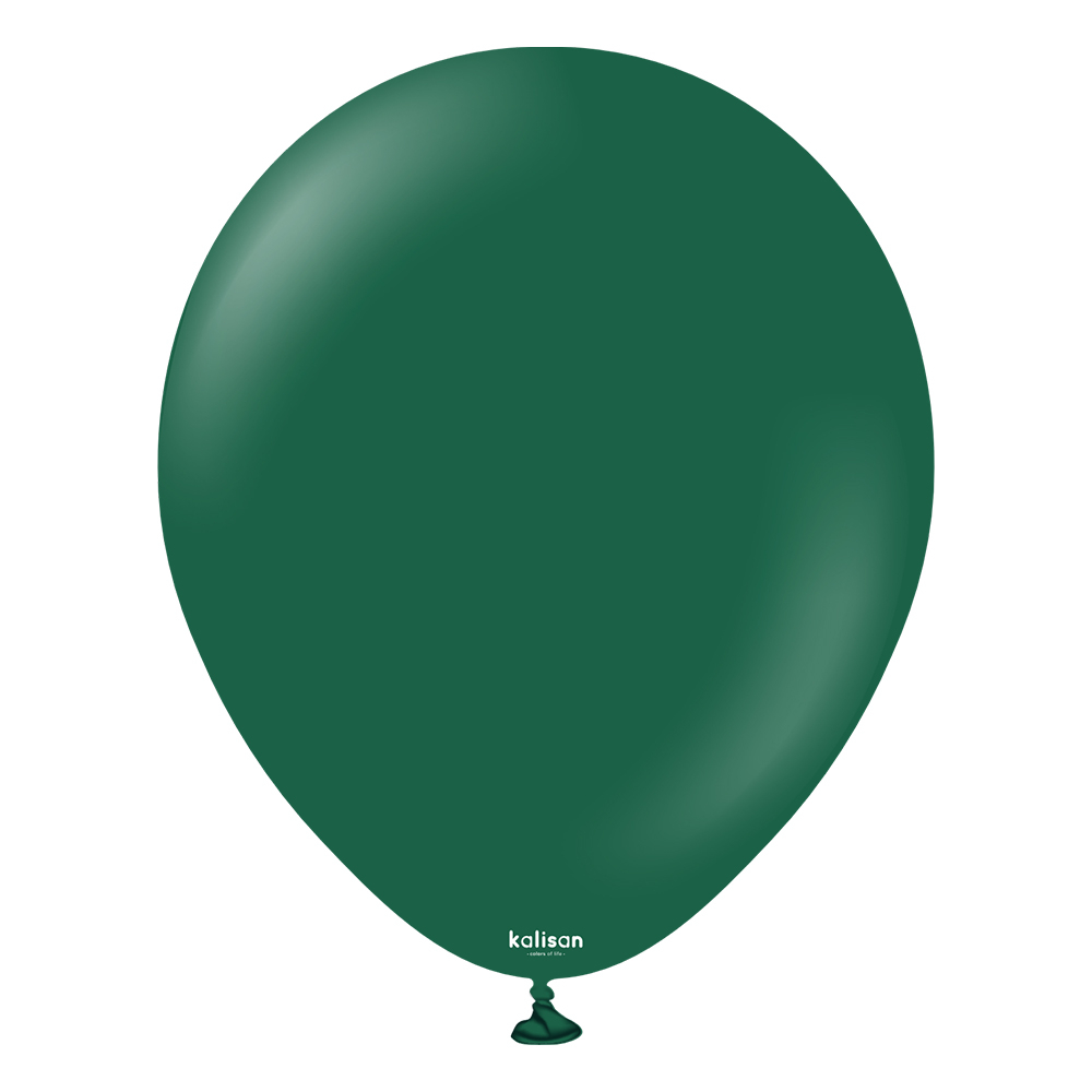 BALON PASTEL KALİSAN 18 İNÇ KOYU YEŞİL  25 Lİ
