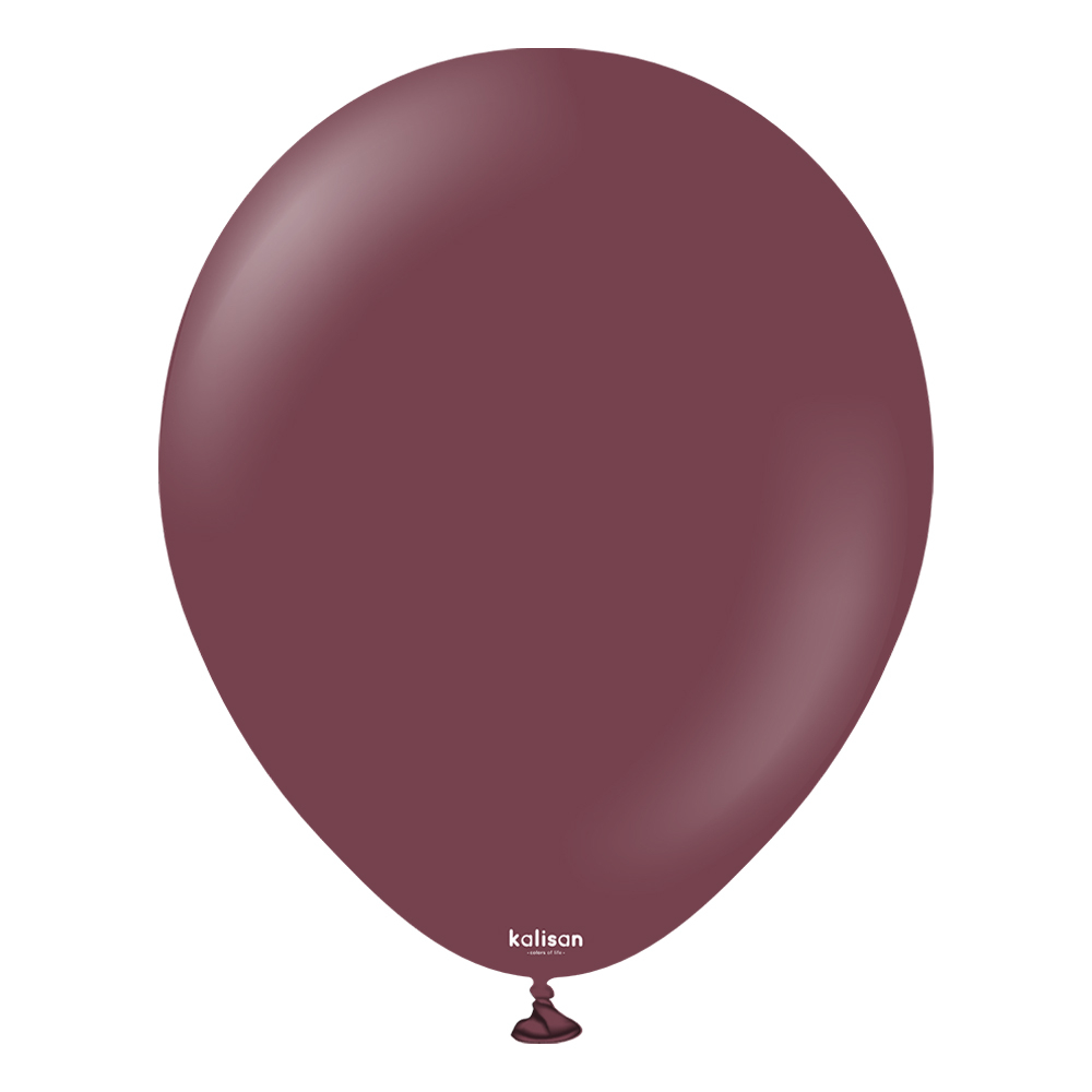 BALON PASTEL KALİSAN 18 İNÇ OPAK BORDO 25 Lİ