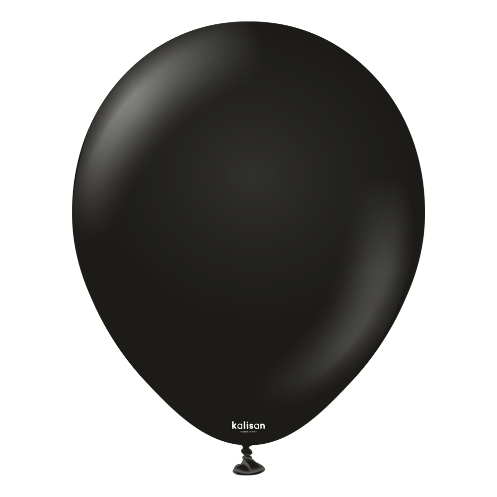 BALON PASTEL KALİSAN 18 İNÇ SİYAH 25 Lİ