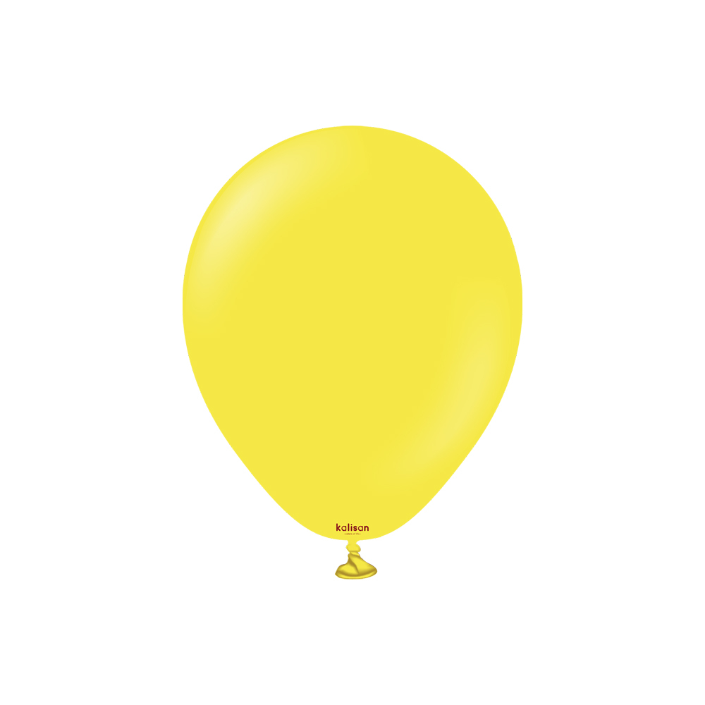 BALON PASTEL KALİSAN 5 İNÇ SARI 100 LÜ