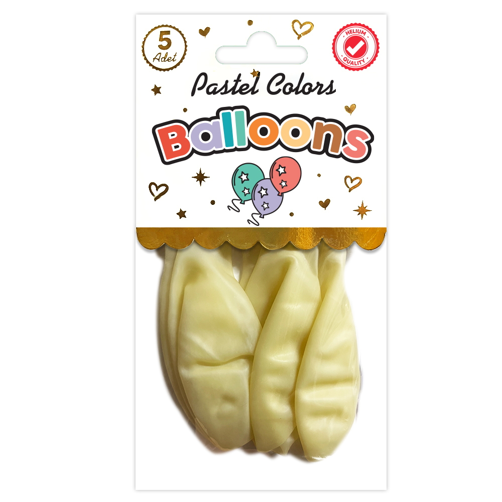 BALON PERAKENDE PASTEL ŞEFFAF 5 Lİ