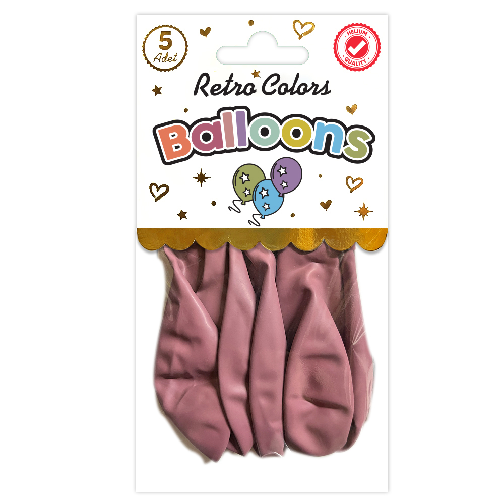 BALON PERAKENDE RETRO GÜL AĞACI 5 Lİ