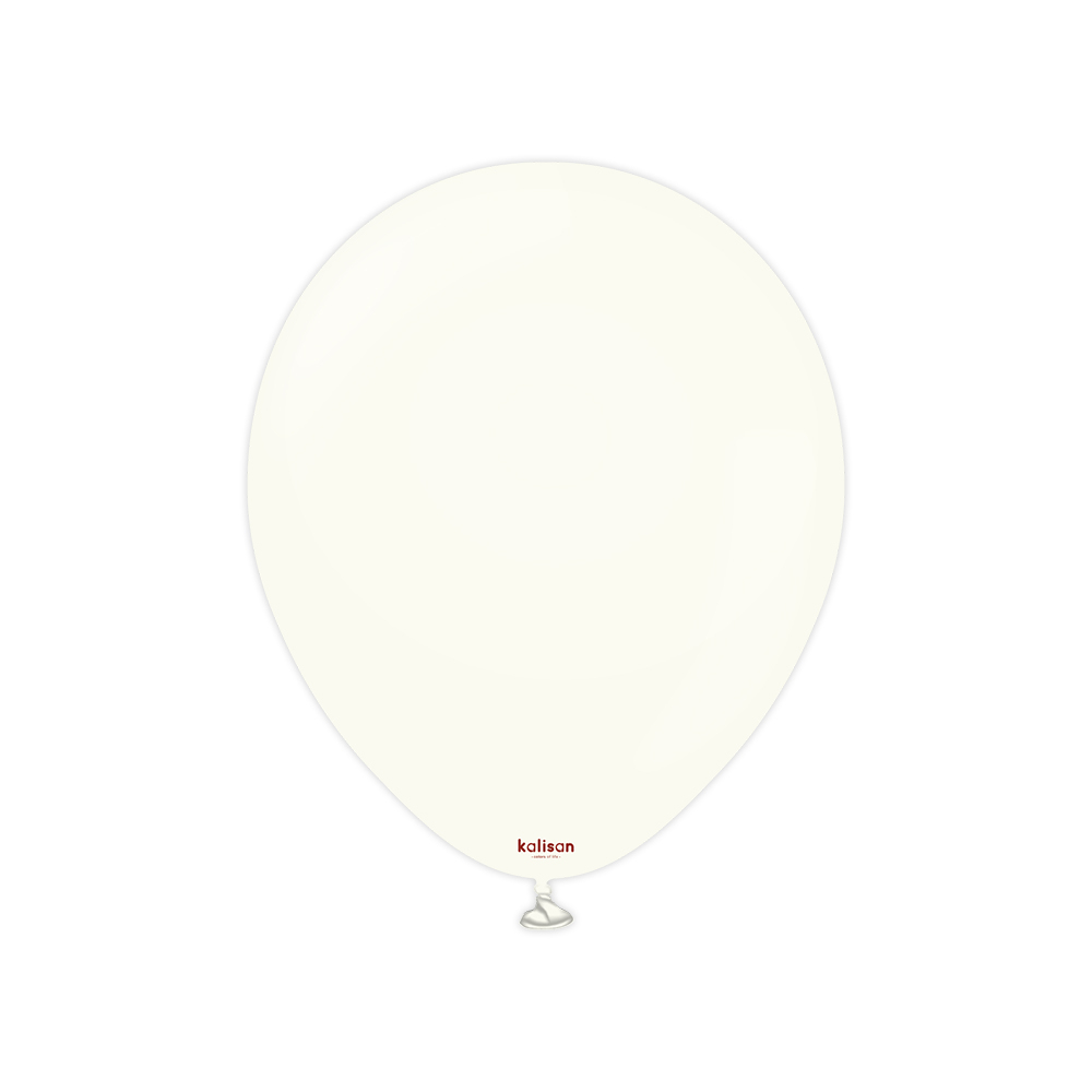 BALON RETRO KALİSAN 12 İNÇ BEYAZ 100 LÜ