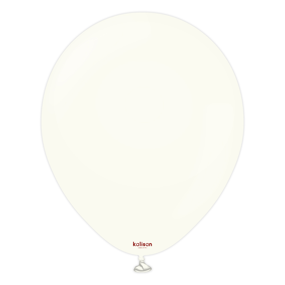 BALON RETRO KALİSAN 18 İNÇ BEYAZ 25 Lİ
