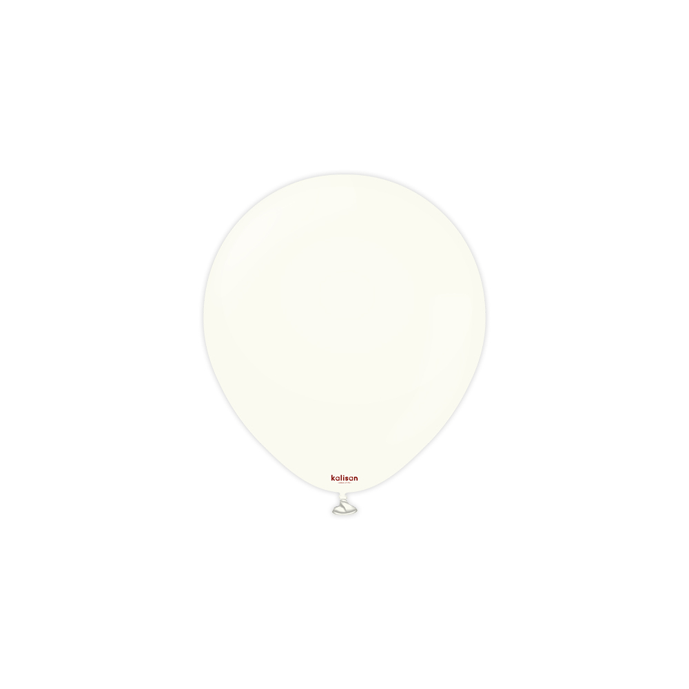 BALON RETRO KALİSAN 5 İNÇ BEYAZ 100 LÜ