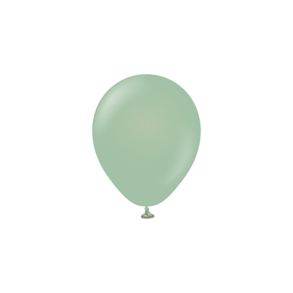 BALON RETRO KALİSAN 5 İNÇ KIŞ YEŞİLİ 100 LÜ