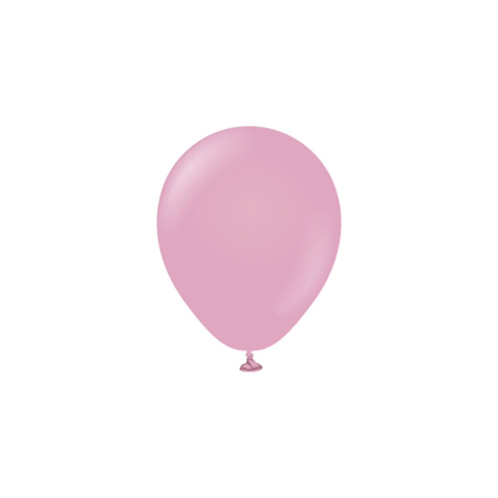 BALON RETRO KALİSAN 5 İNÇ TOZ PEMBE  100 LÜ