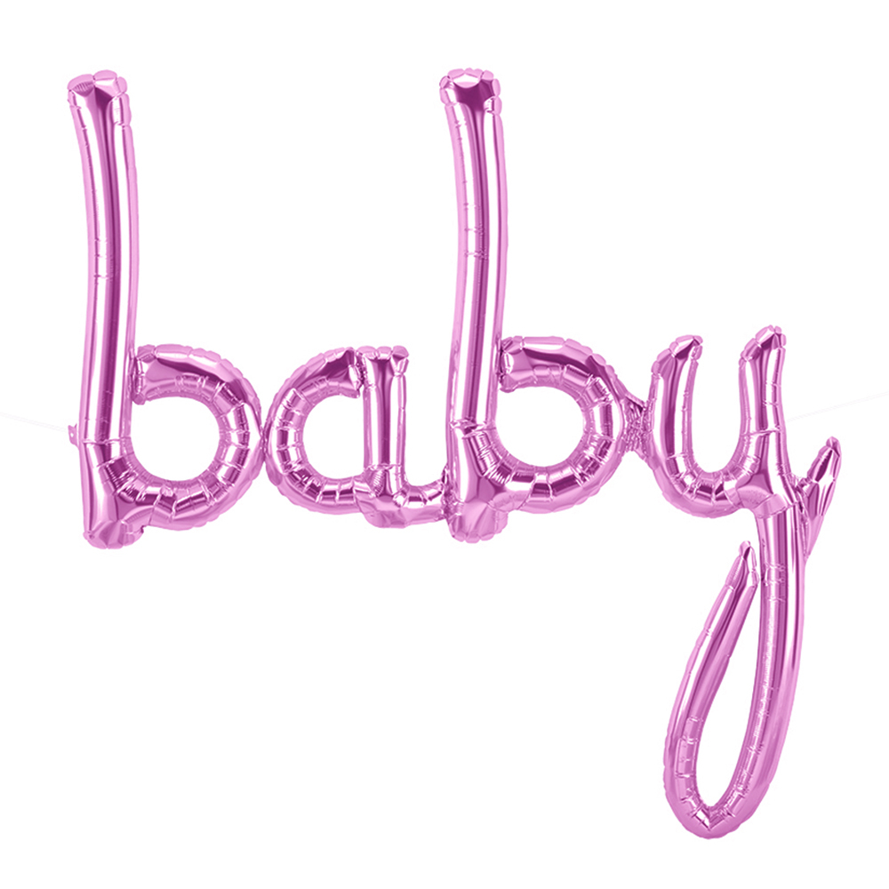 FOLYO BALON BABY İMZA PEMBE