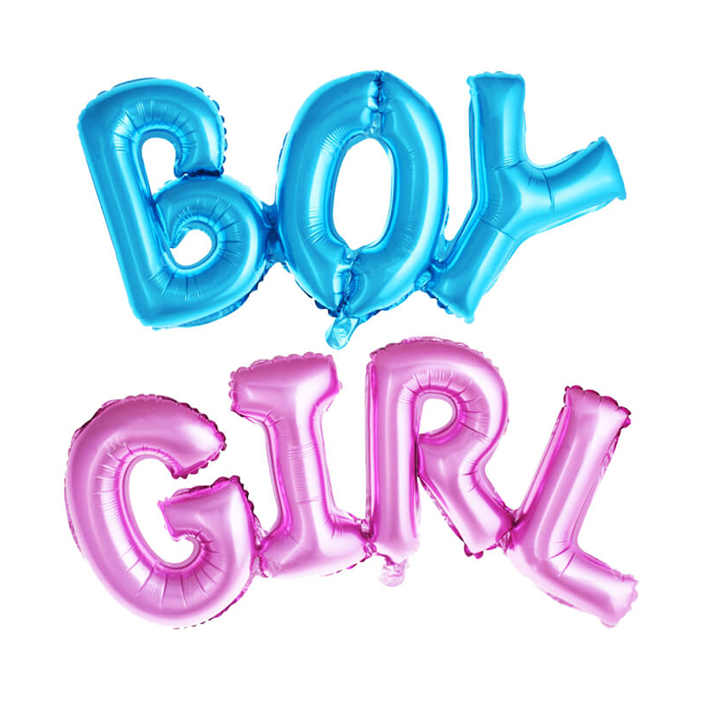 FOLYO BALON CİNSİYET BABY BOY & GİRL 2 Lİ SET