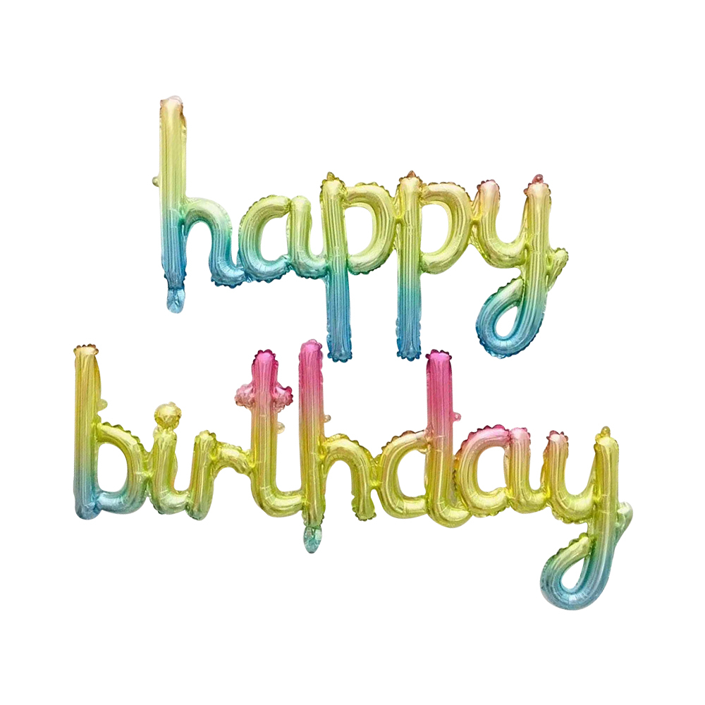 FOLYO BALON HAPPY BIRTHDAY ELYAZISI GÖKKUŞAĞI