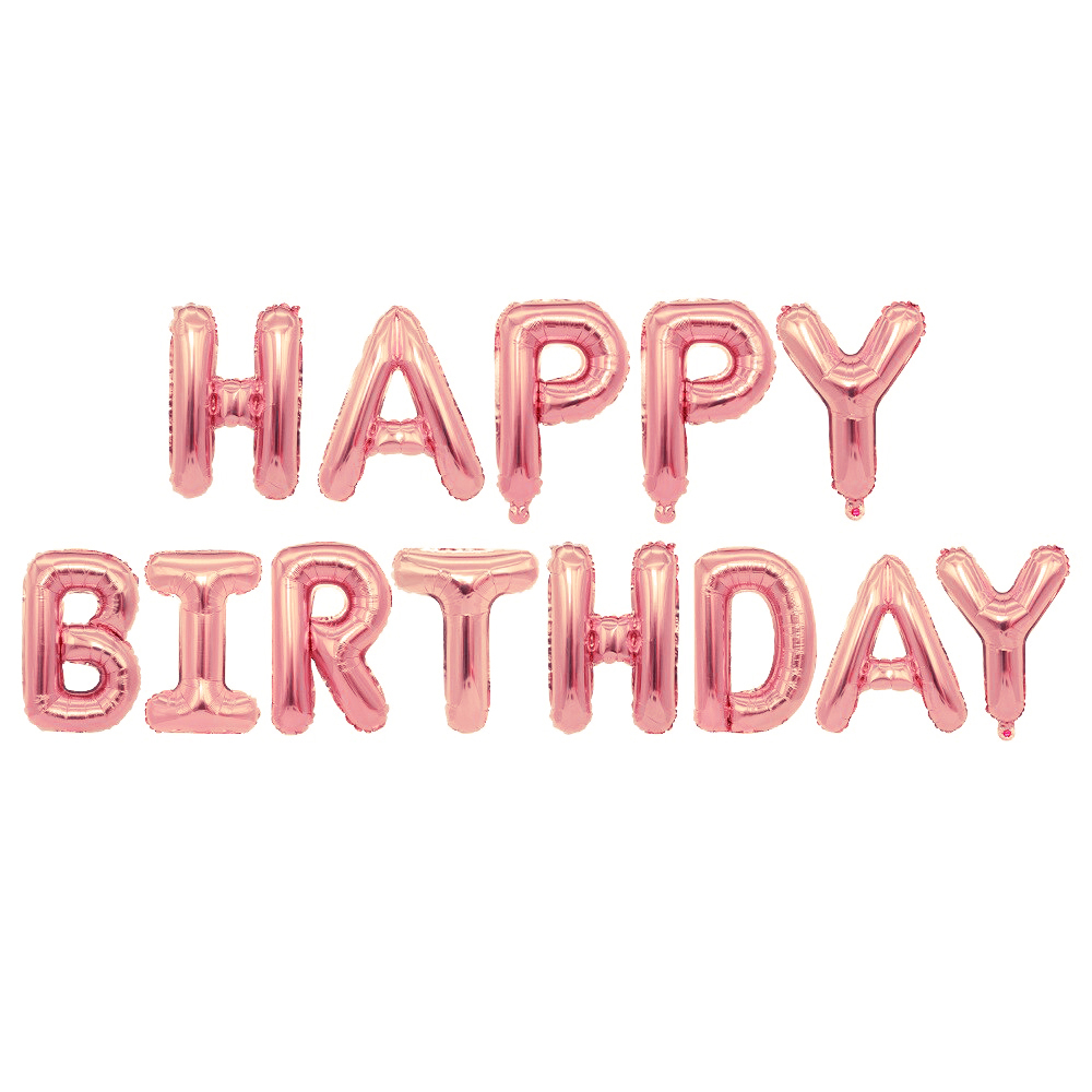 FOLYO BALON HAPPY BIRTHDAY ROSE GOLD 16 İNÇ