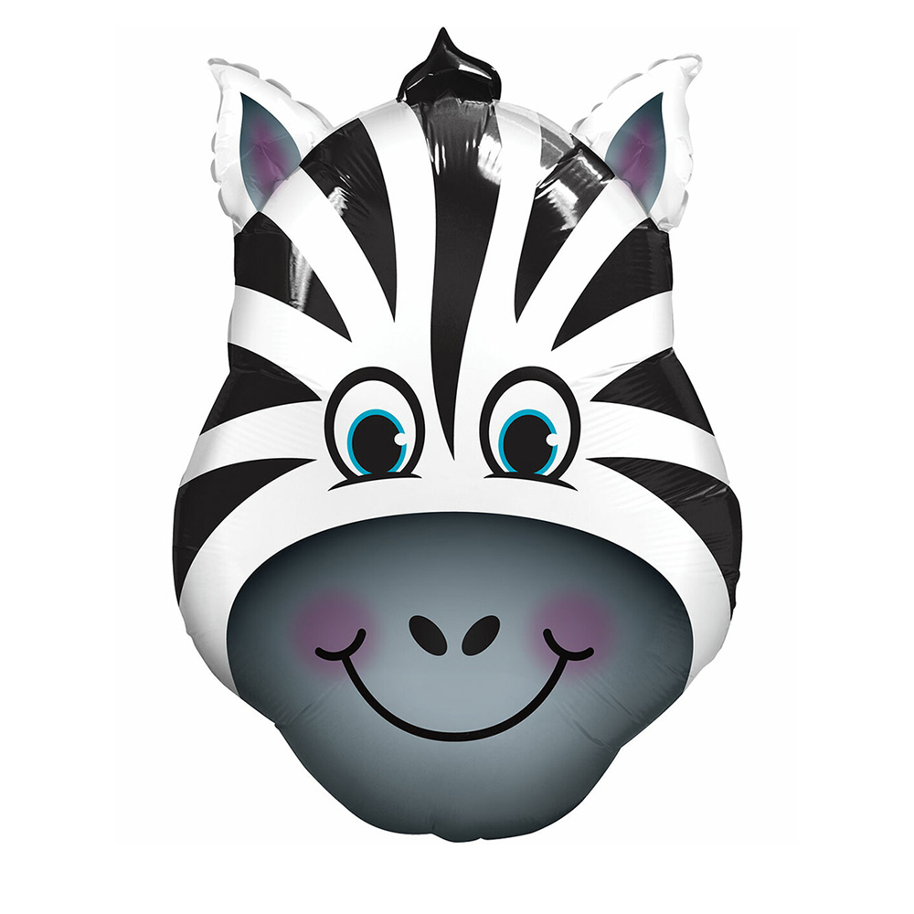 FOLYO BALON HAYVAN FİGÜRLÜ ZEBRA 18inç 