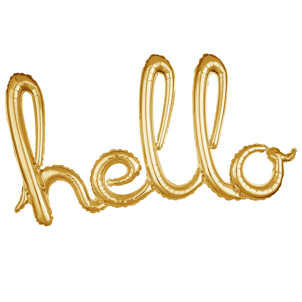 FOLYO BALON HELLO İMZA ALTIN
