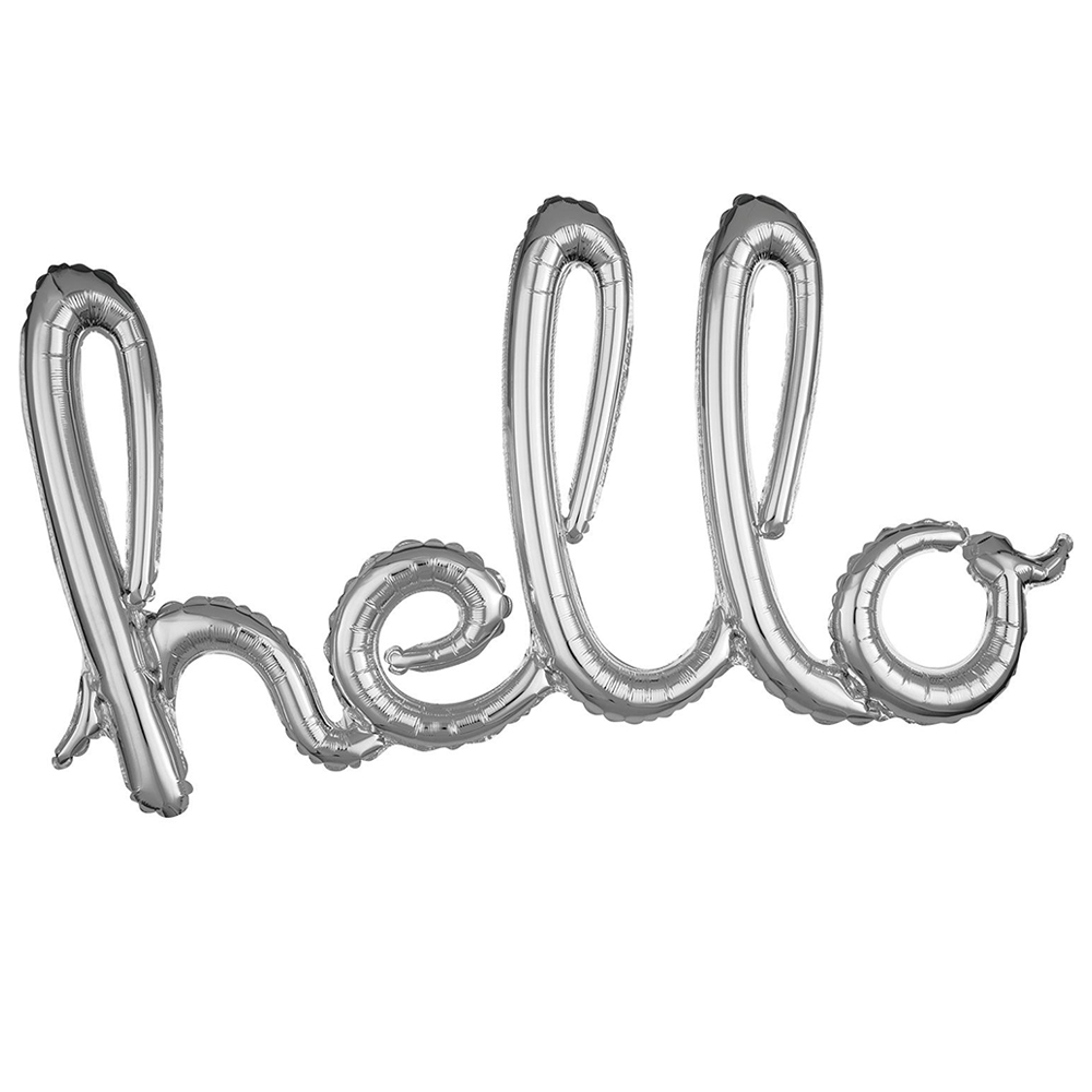 FOLYO BALON HELLO İMZA GÜMÜŞ
