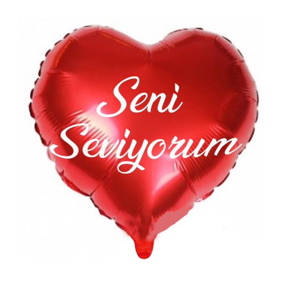 FOLYO BALON KALP SENİ SEVİYORUM KIRMIZI 18 İNÇ