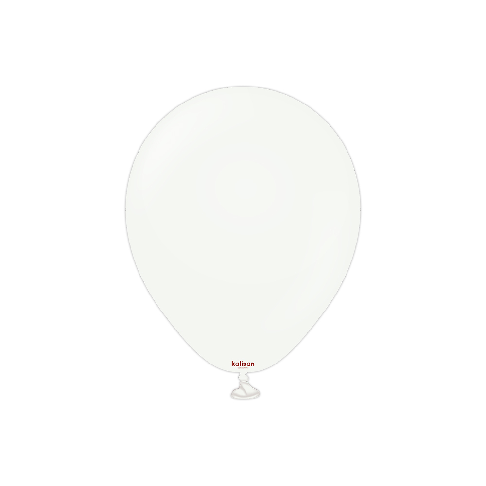 BALON PASTEL KALİSAN 5 İNÇ BEYAZ 100 LÜ