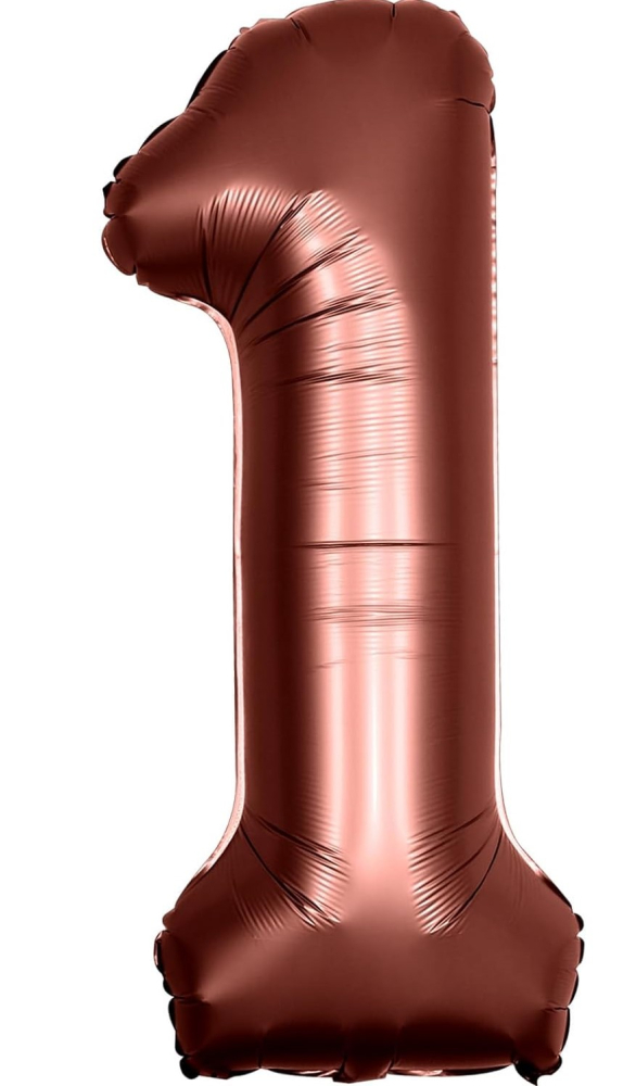 Rakam Folyo Balon 40inç. ÇİKOLATA 1