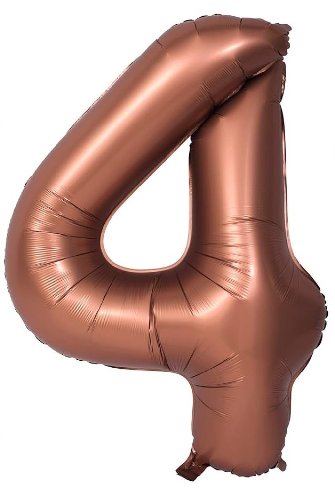Rakam Folyo Balon 40inç. ÇİKOLATA 4