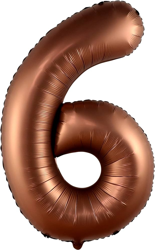 Rakam Folyo Balon 40inç. ÇİKOLATA 6