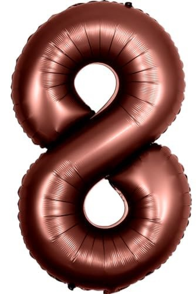 Rakam Folyo Balon 40inç. ÇİKOLATA 8