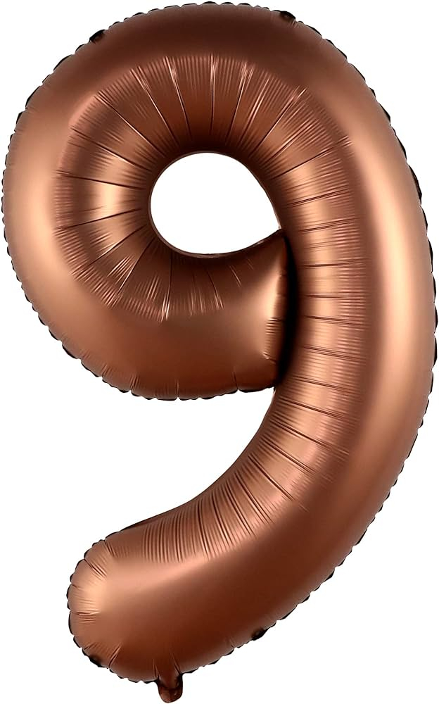 Rakam Folyo Balon 40inç. ÇİKOLATA 9