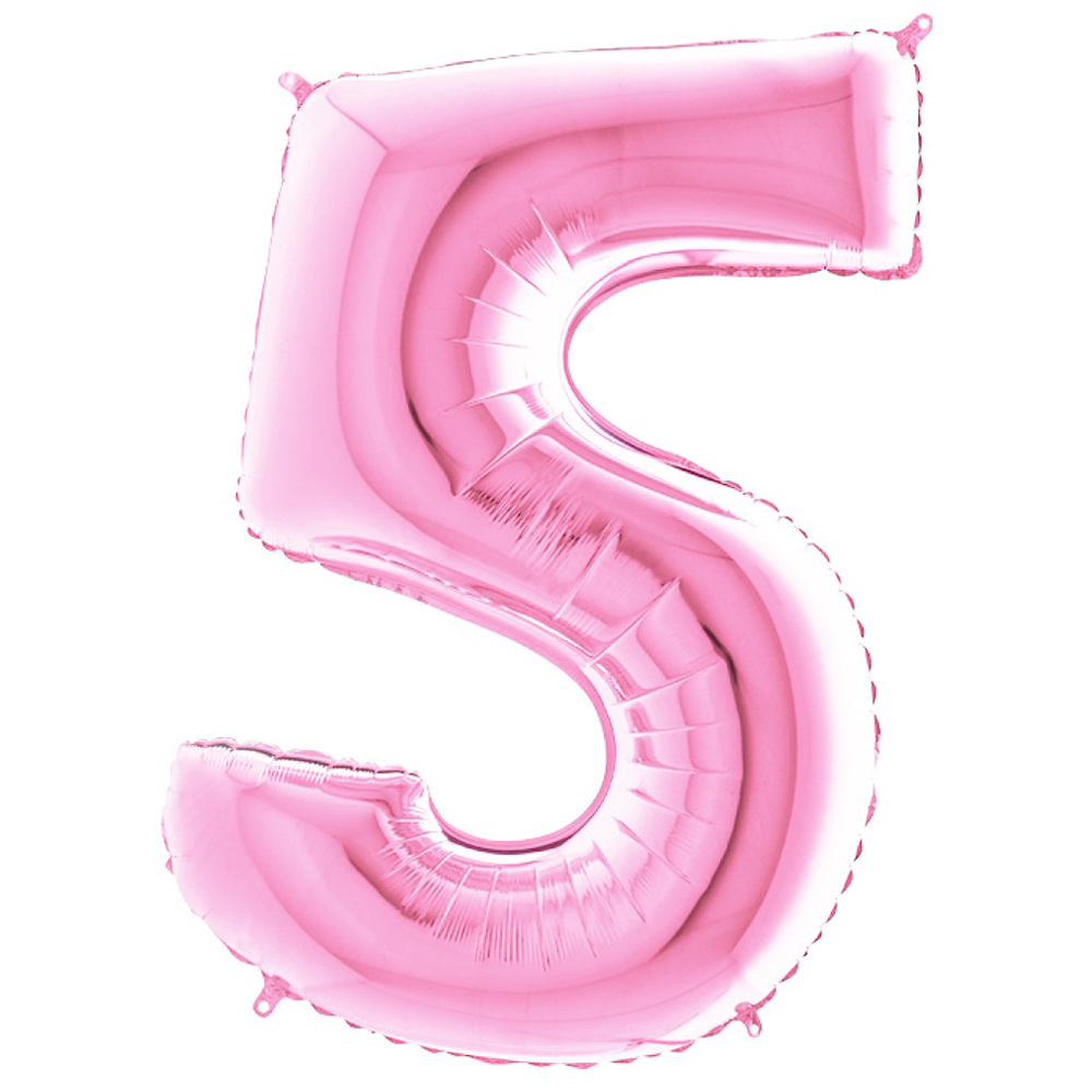 Rakam Folyo Balon 40inç. PEMBE -5-