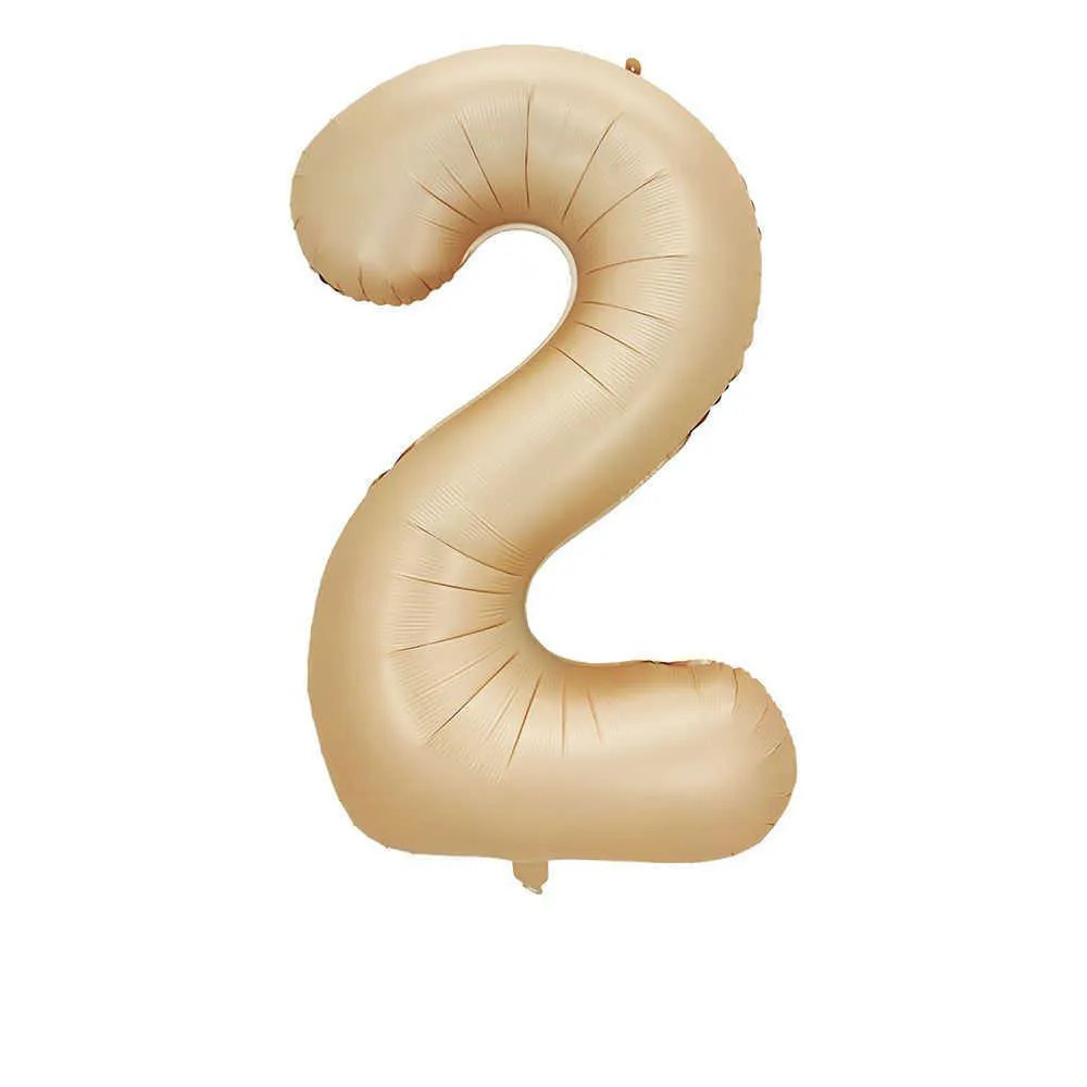 Rakam Folyo Balon 40inç. SÜTLÜ KAHVE 2